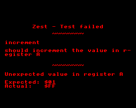 Zest failure scenario