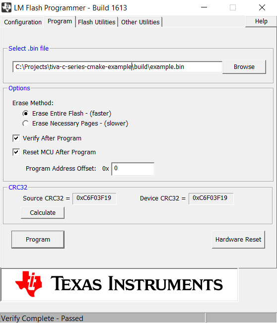 LM Flasher Programmer