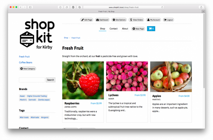 Shopkit sets you up with detailed product blueprints and beautiful, flexible templates