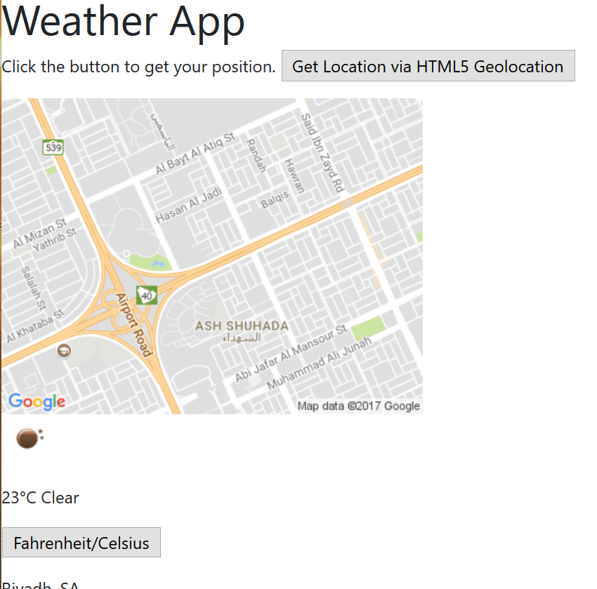 WeatherApp Result