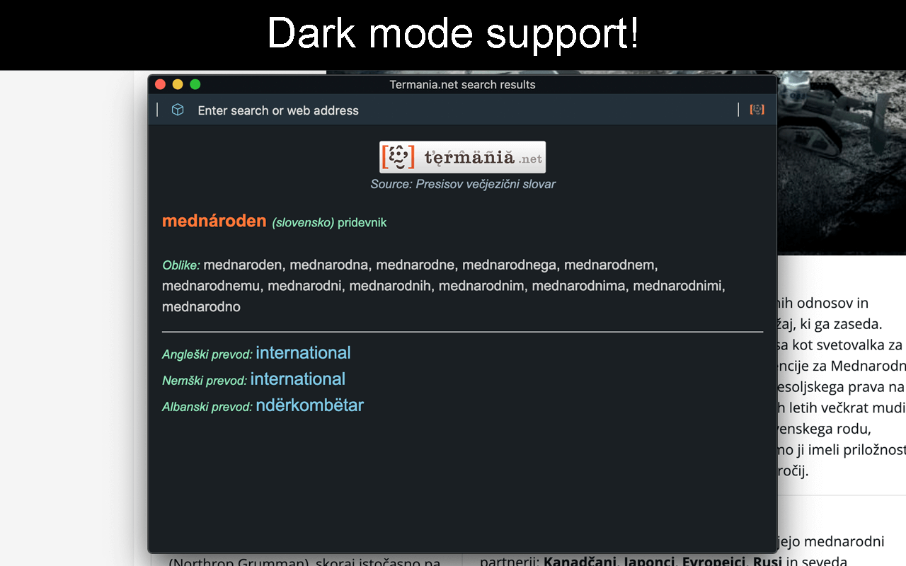 Dark mode