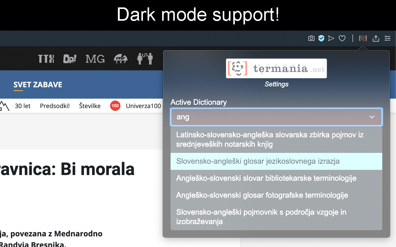 Dark mode