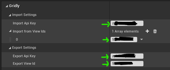 API keys and view IDs