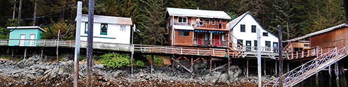 Coastal village 
                     houses