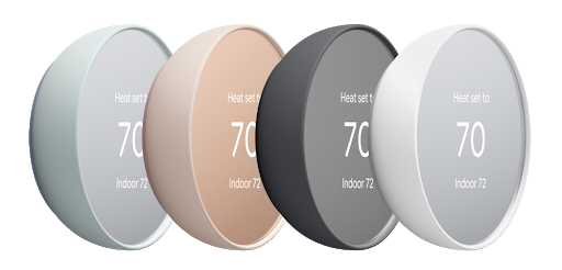 Nest Thermostat family all colors