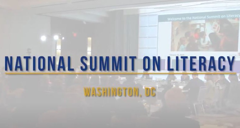 National summit on literacy in Washington DC.