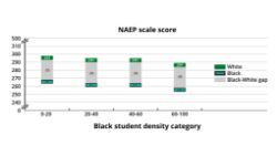 Thumbnail image showing achievement gap between Black and White student groups.