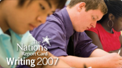 Students working at desk. The Nation's Report Card Writing 2007.