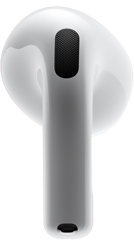 AirPods 4，展示 AirPod 的背面。