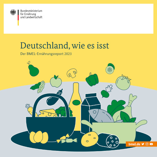 Titelbild des BMEL-Ernährungsreports 2023