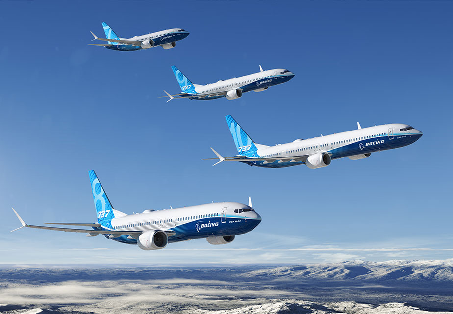 737 MAX Family in flight