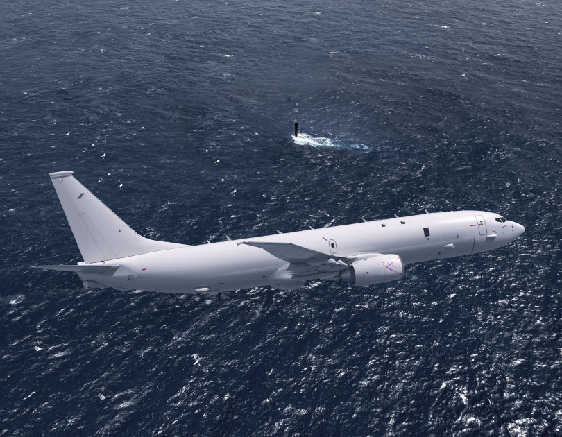 P-8 in flight