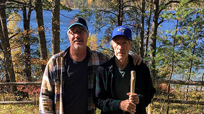 Dale Smith and his father.