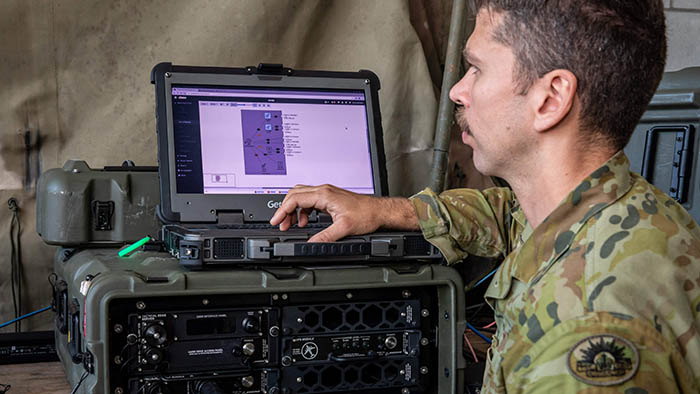 Australia Defence Force connects using battlefield communications system