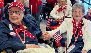 An Honor Flight, similar to those for military veterans, brought a group of eleven “Rosie the Riveters” to the nation’s capital for a day of celebration on March 27. 