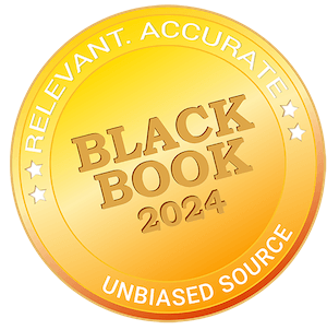 3 of 16 logos - BlackBook 2024 badge