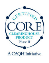 15 of 16 logos - Certified CORE Clearinghouse product Phase 2