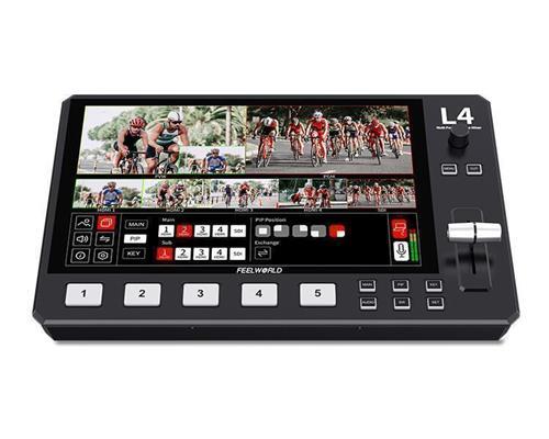 FEELWORLD L4 Multi-camera Video Mixer Switcher 10.1