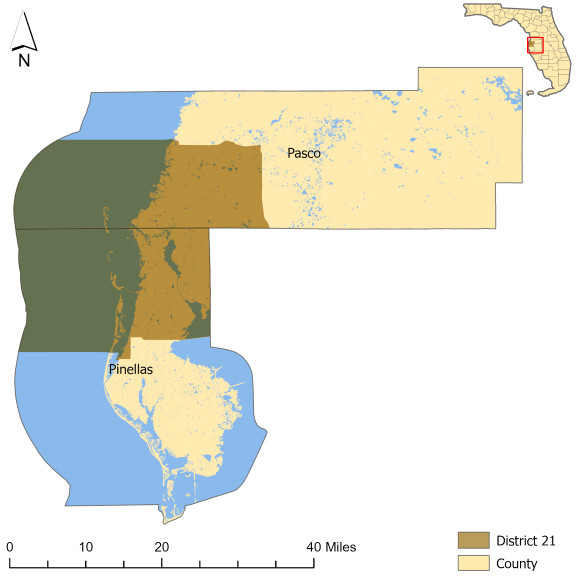 District 21 map