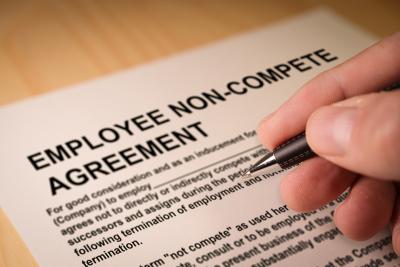 person signing non-compete agreement