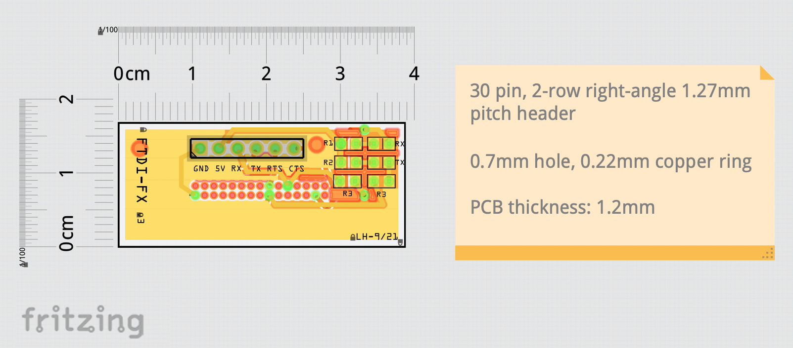 fritzing pcb view