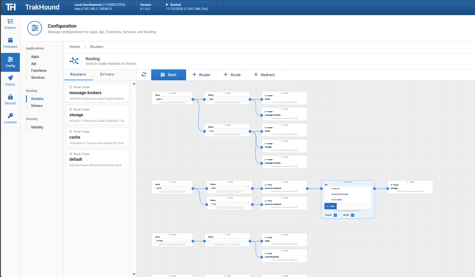 Routing-Screenshot