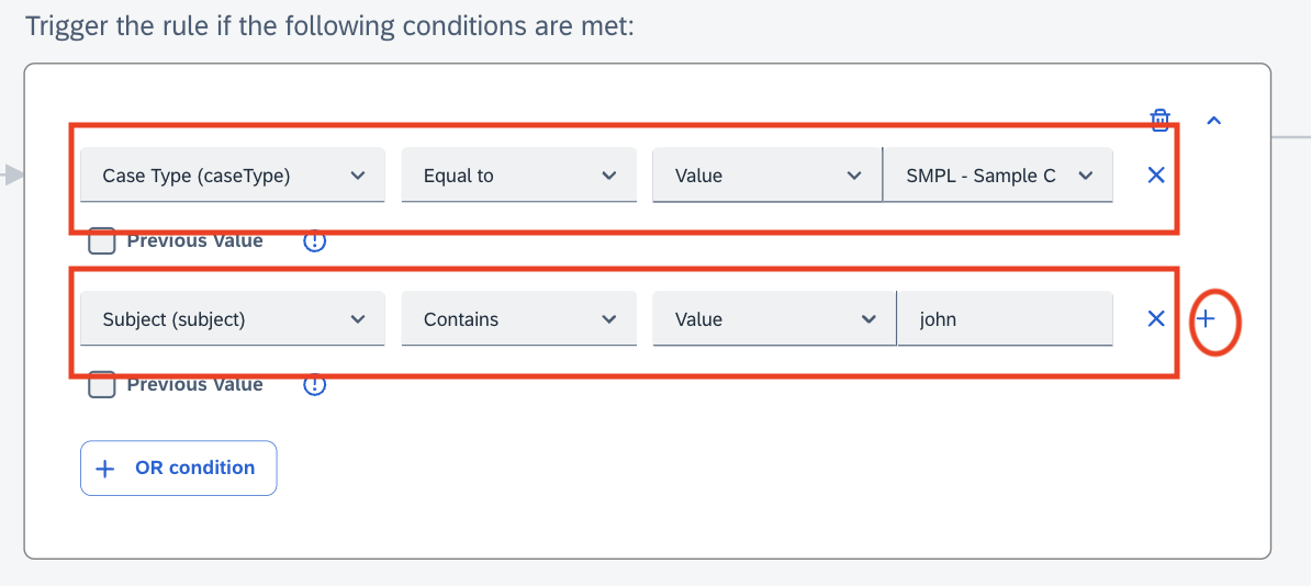 Configure rule set