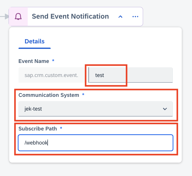 Configure Event Notification