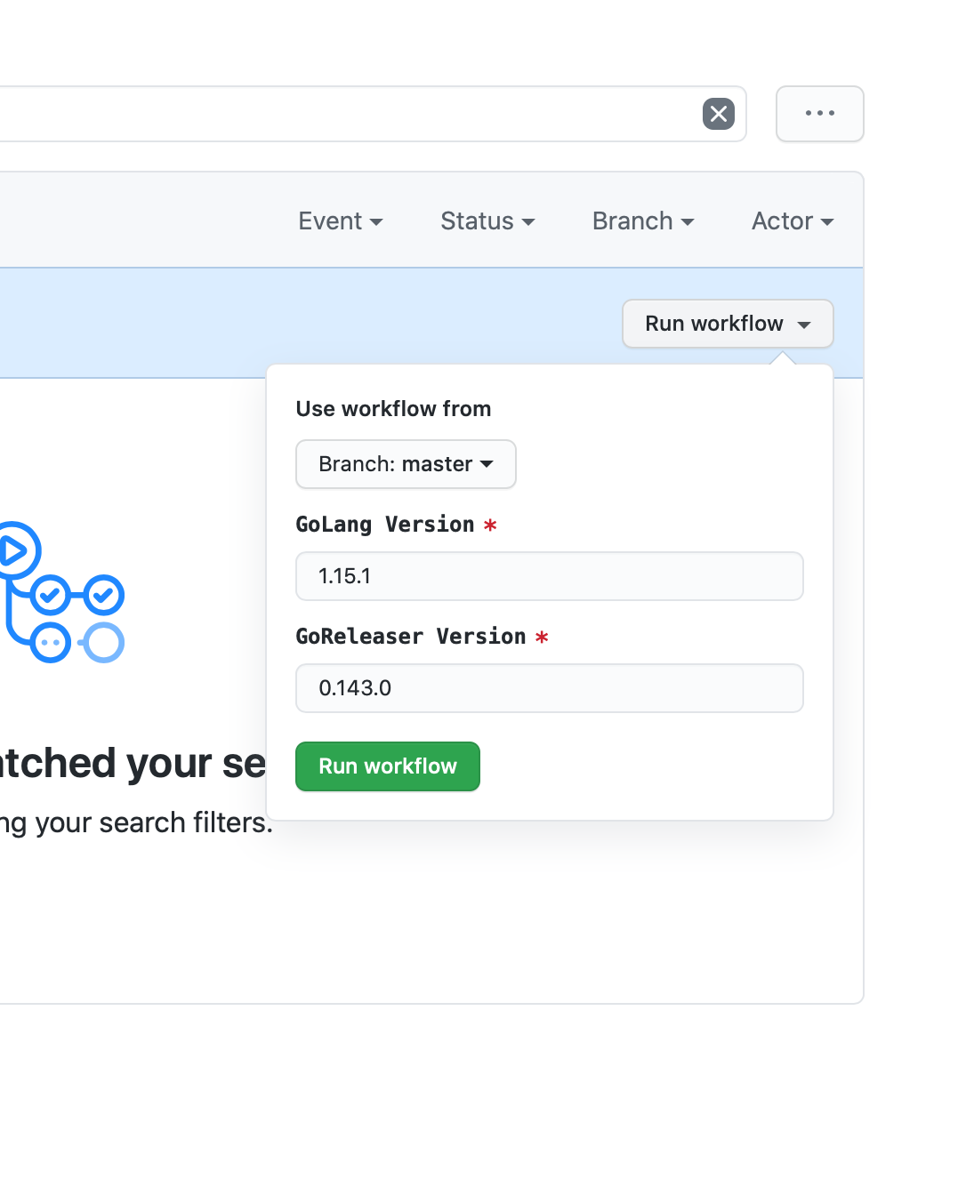 Workflow parameters