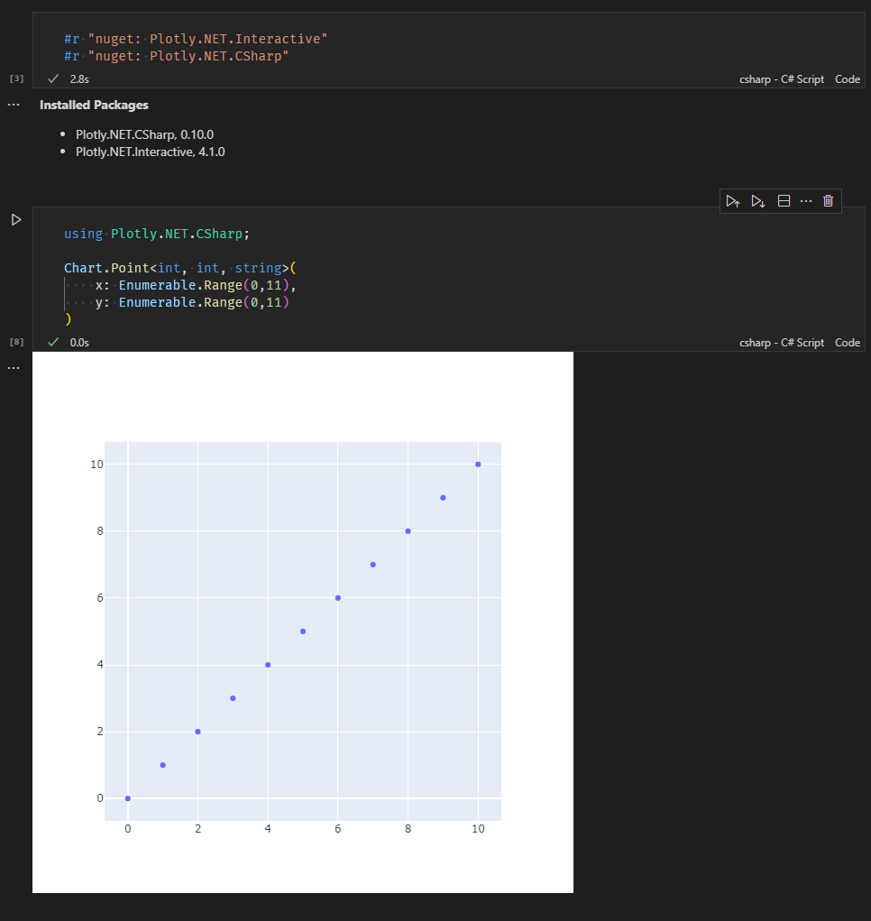 notebook quichstart in C#