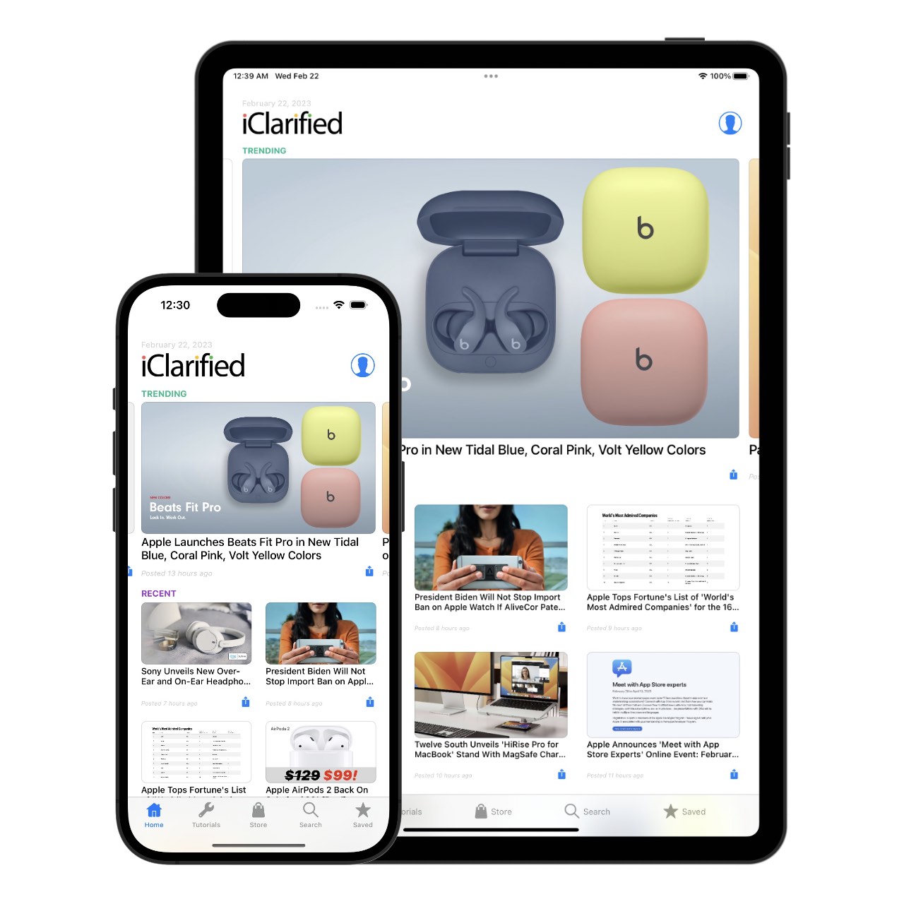 iClarified app on iOS and iPadOS