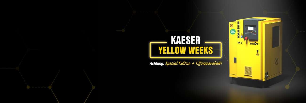 YELLOW WEEKS von KAESER KOMPRESSOREN. Sichern Sie sich jetzt Ihre Special Edition!