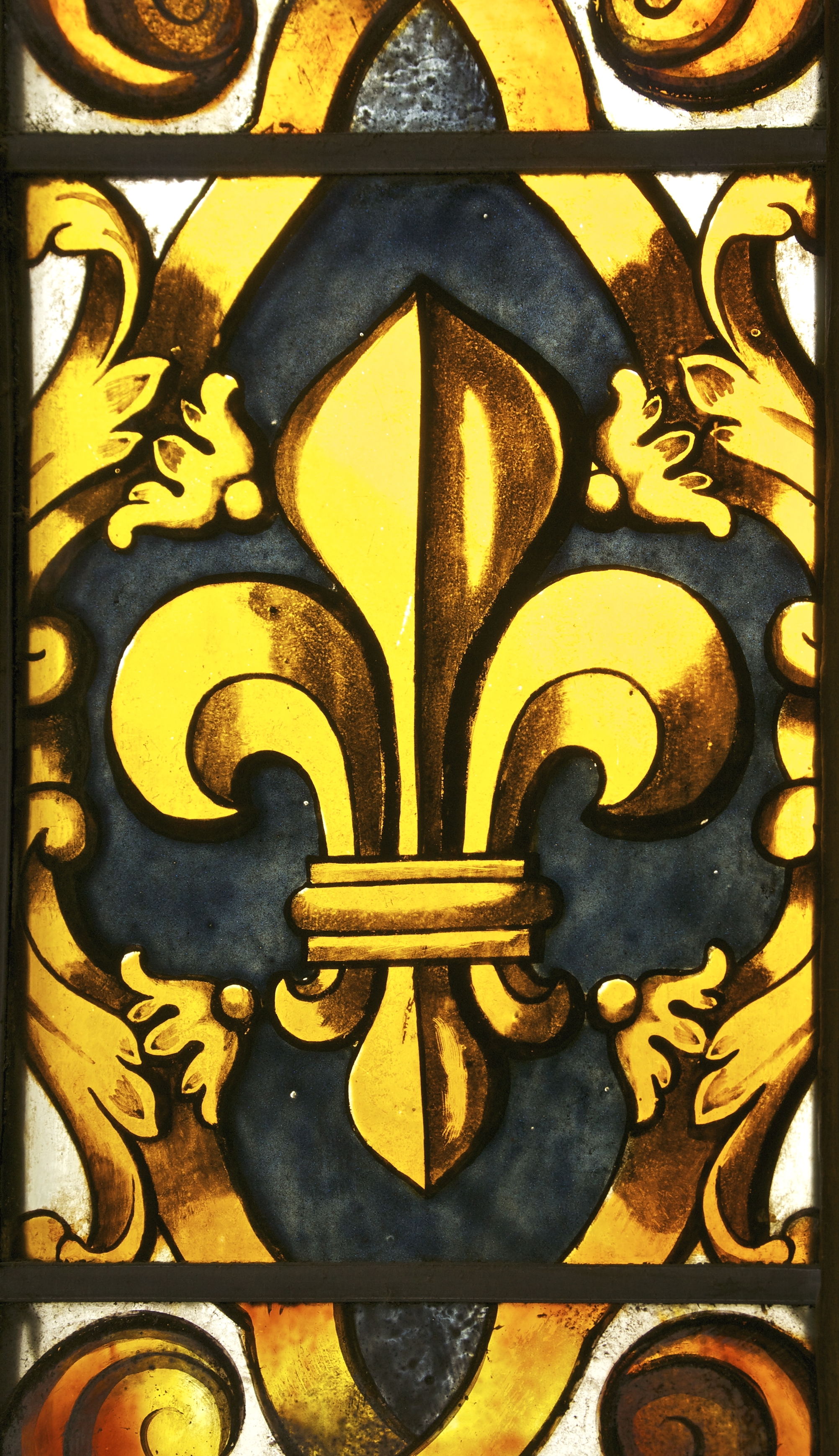 Fleur de lis vitrail chapelle, Royale Versailles