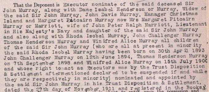 Inventory of John Murray