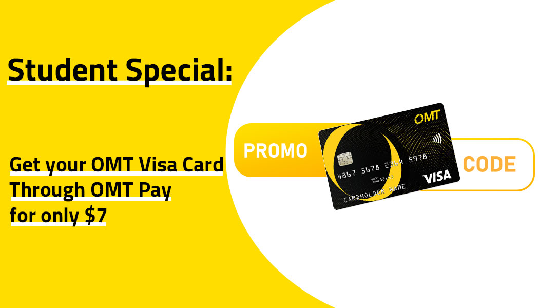 Exclusive offer for university students on OMT Visa Card