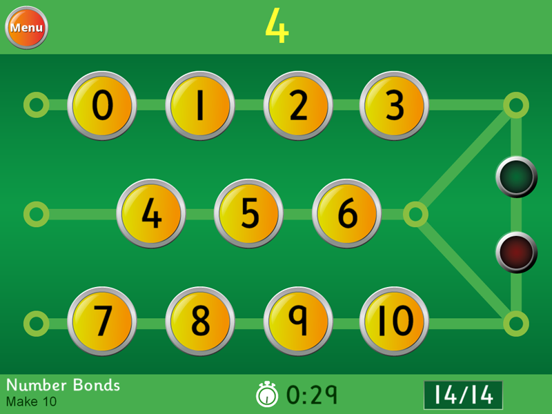 Number Bonds - Make 10 Game