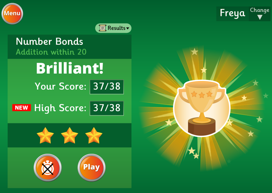 Hit the Button - Win trophies depending on your score