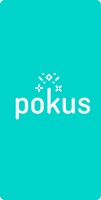 Mavi arka planda pokus logosu