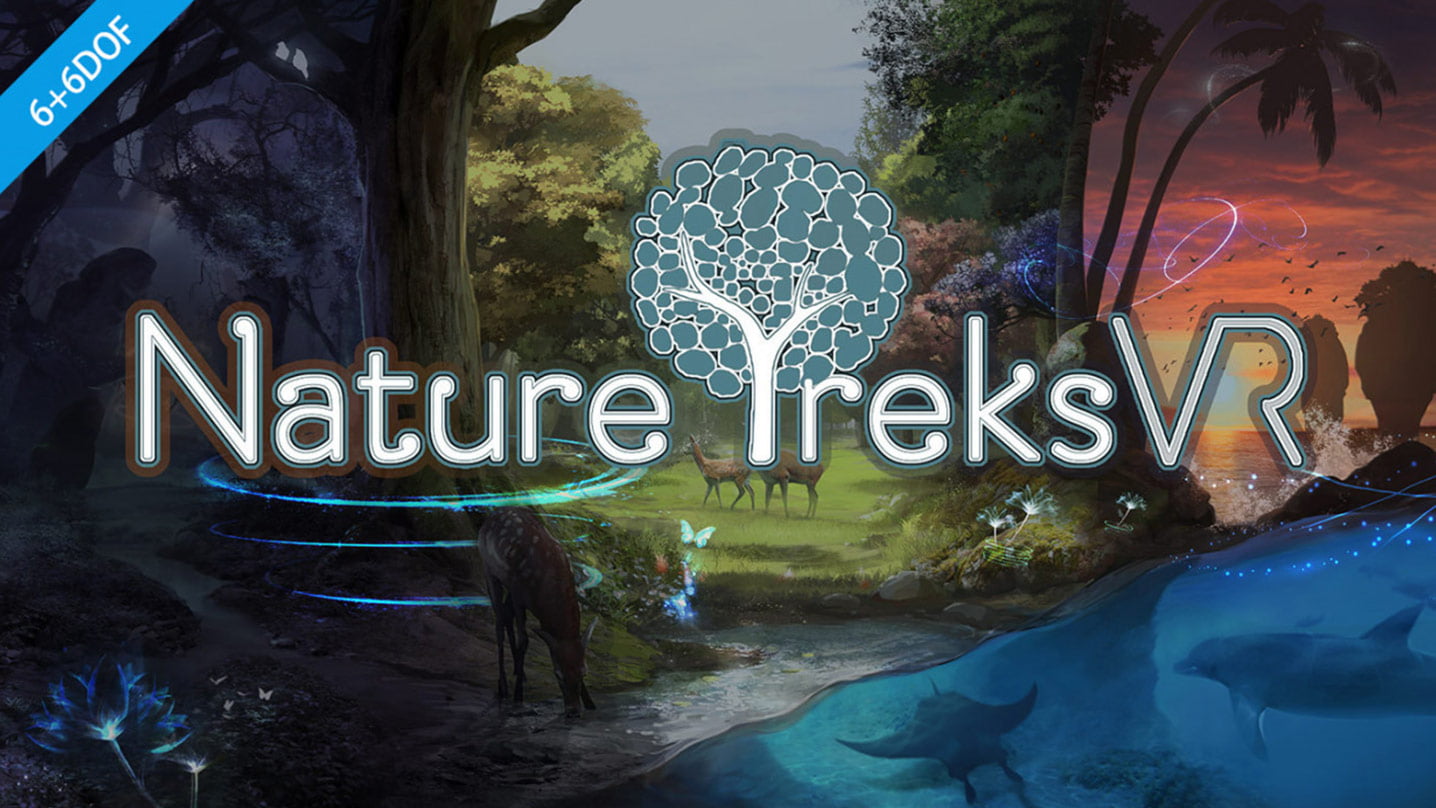 Scene of Nature TreksVR. VR immersive travel. VR adventure. 