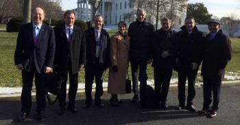 Ambassador LeVine and Swiss Business Leaders at White House Investment Mission