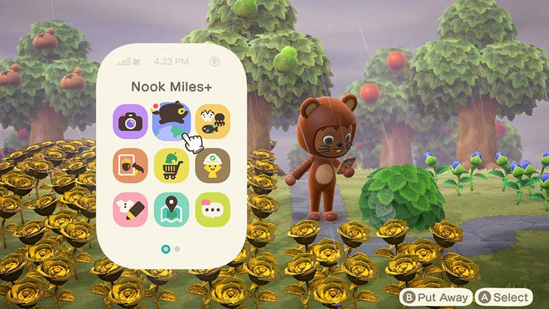 (Animal Crossing NH NookPhone Menu Image)