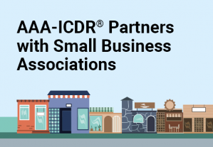 AAA-ICDR Partners with Small Business Associations