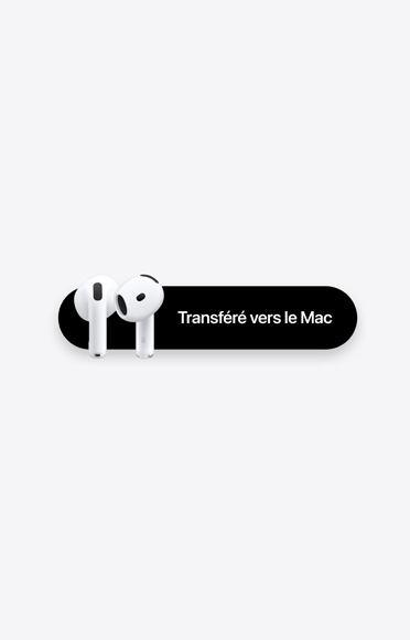 AirPods 4, Transféré vers le Mac