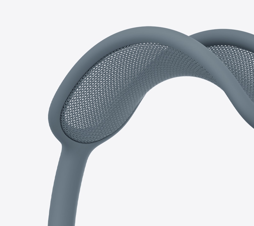 A close‑up of the AirPods Max canopy.