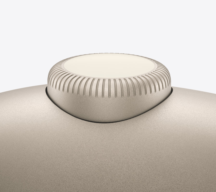 A close-up of the AirPods Max Digital Crown.