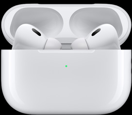 Töltőtok, belsejében az AirPods Pro 2-vel