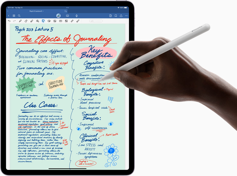 IPad Air 展示 Goodnotes 6