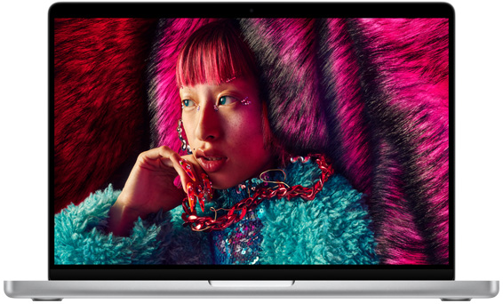 Liquid Retina XDR ekranı gösteren 14 inç MacBook Pro