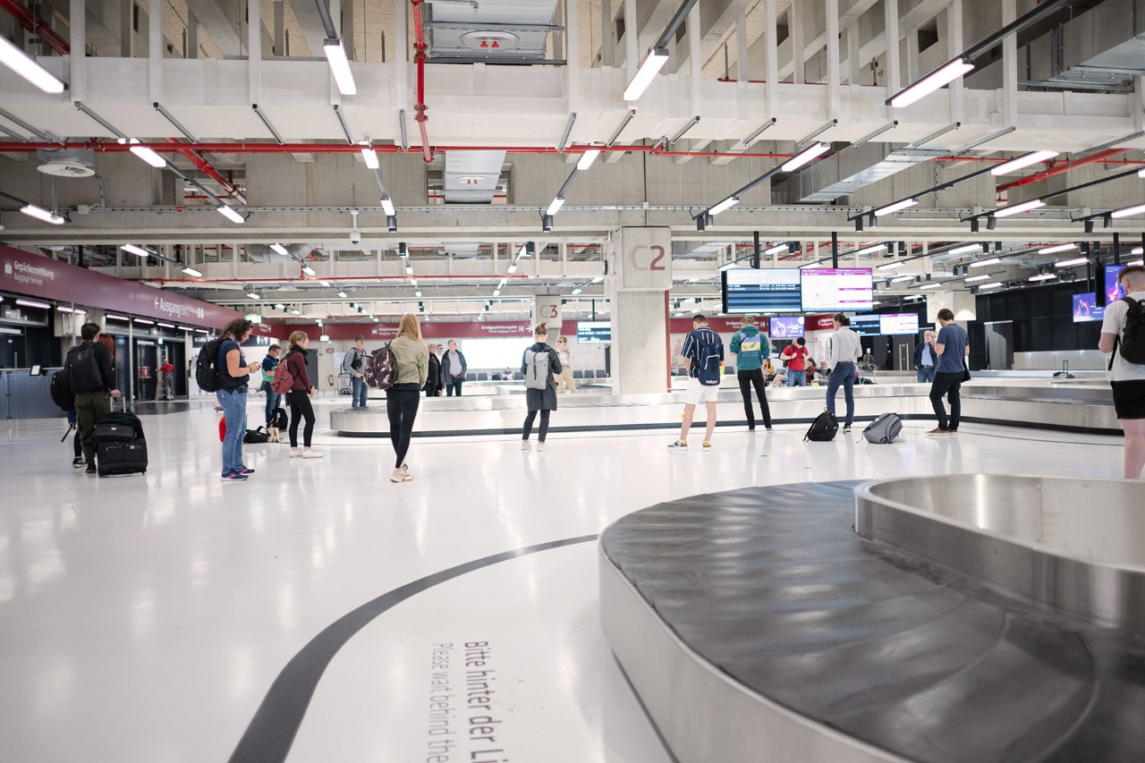 Baggage claim in Terminal 2 