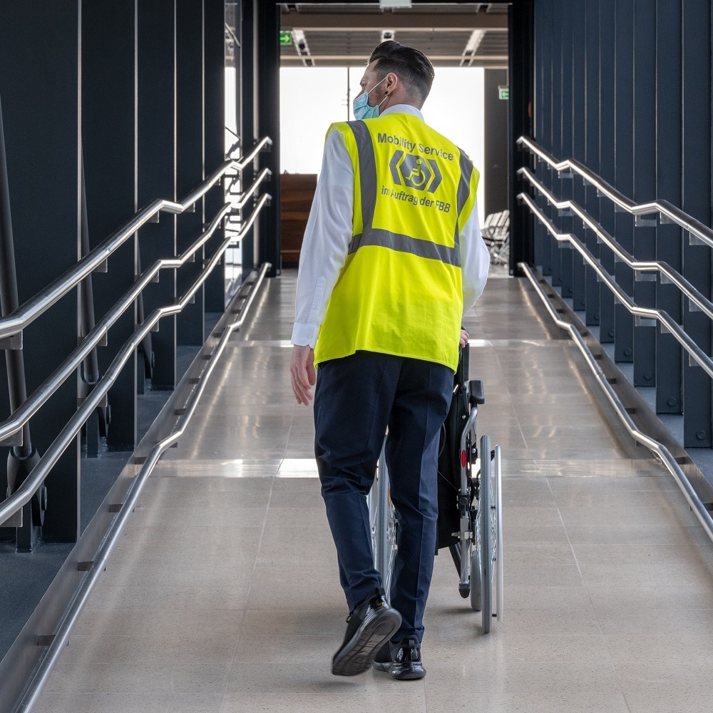 Der Flughafen BER lässt sich Barrierefrei erreichen.